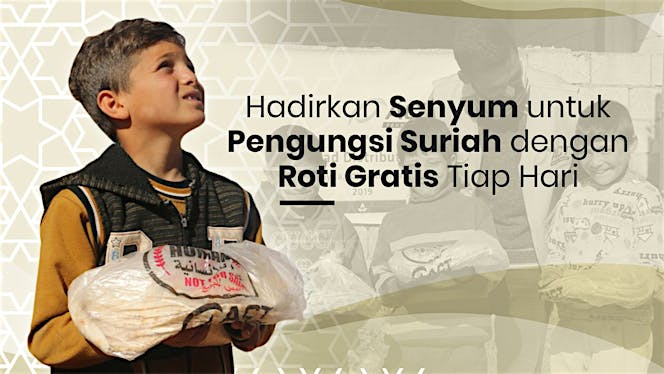 Antarkan Roti Khobz untuk Pengungsi Suriah
