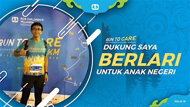 Adjat berlari 150KM untuk Mimpi Anak Indonesia