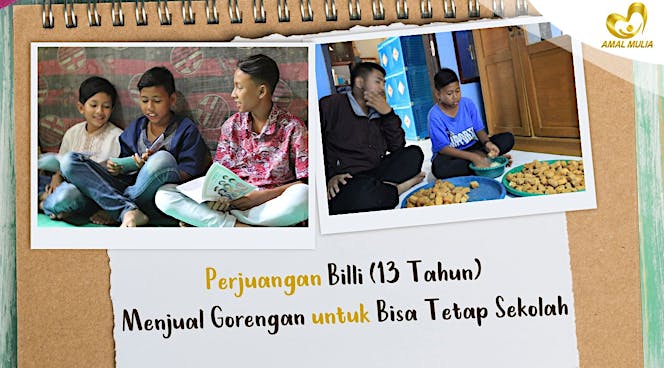 Selamatkan Penjual Gorengan dari Putus Sekolah