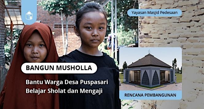 Bangun Musholla Untuk Belajar Sholat & Mengaji