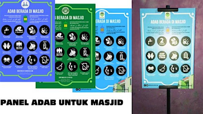 Sebar Panel Adab untuk Masjid
