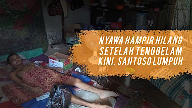 Lumpuh Pasca Tenggelam, Santoso Ingin Sembuh