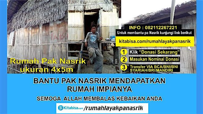 Rumah Layak Untuk Keluarga Pa Nasri dan 2 Anaknya