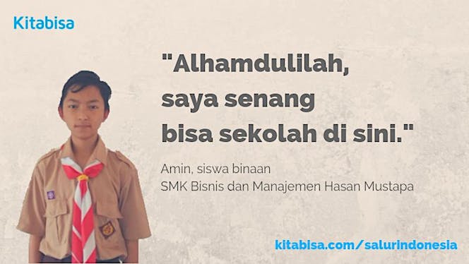Dukung Salur Sekolahkan Anak Yatim