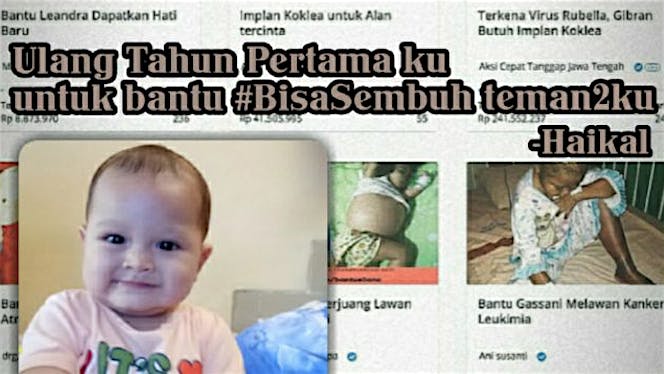 Tahun Pertama Haikal untuk bantu #BisaSembuh