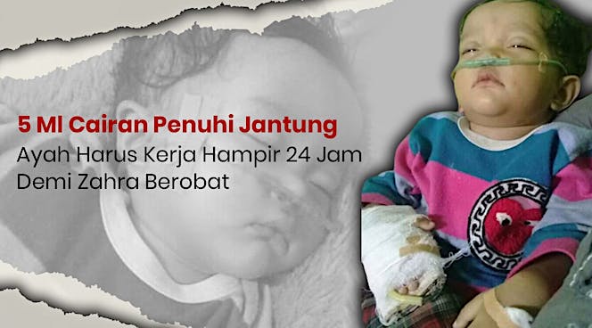 Bantu zahira sembuh dari bocor jantung dan infeksi