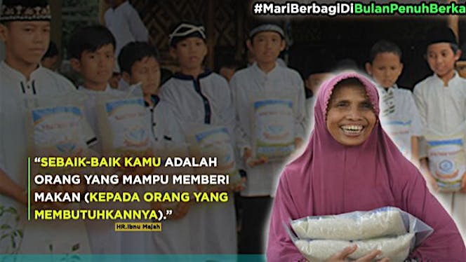 Gerakan sedekah Beras Yatim dan Dhuafa Lansia