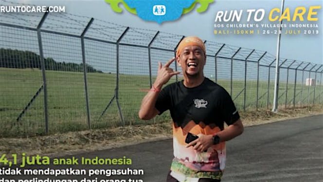 Ade berlari 150KM untuk Mimpi Anak Indonesia