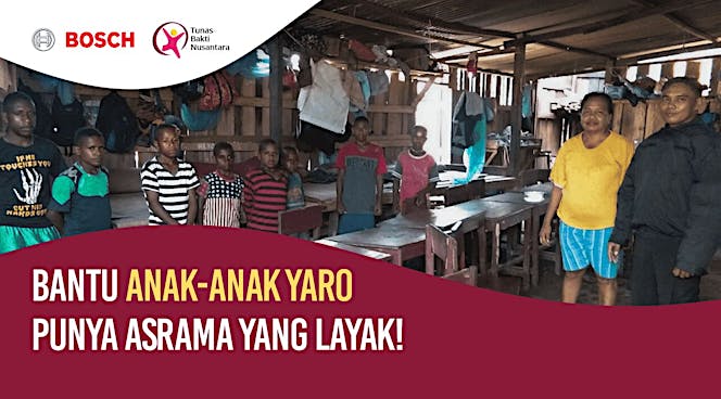 Bantu Anak-anak Yaro Mempunyai Asrama yang Layak