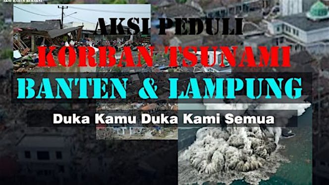 Aksi Peduli Korban Tsunami Banten-Lampung
