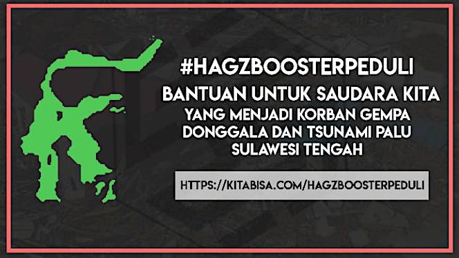 Hagzbooster Peduli Palu dan Donggala
