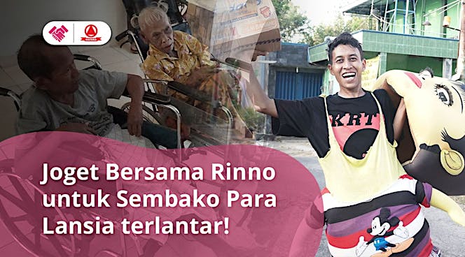 Diejek di Jalan, Badut ini Bantu Lansia Dhuafa