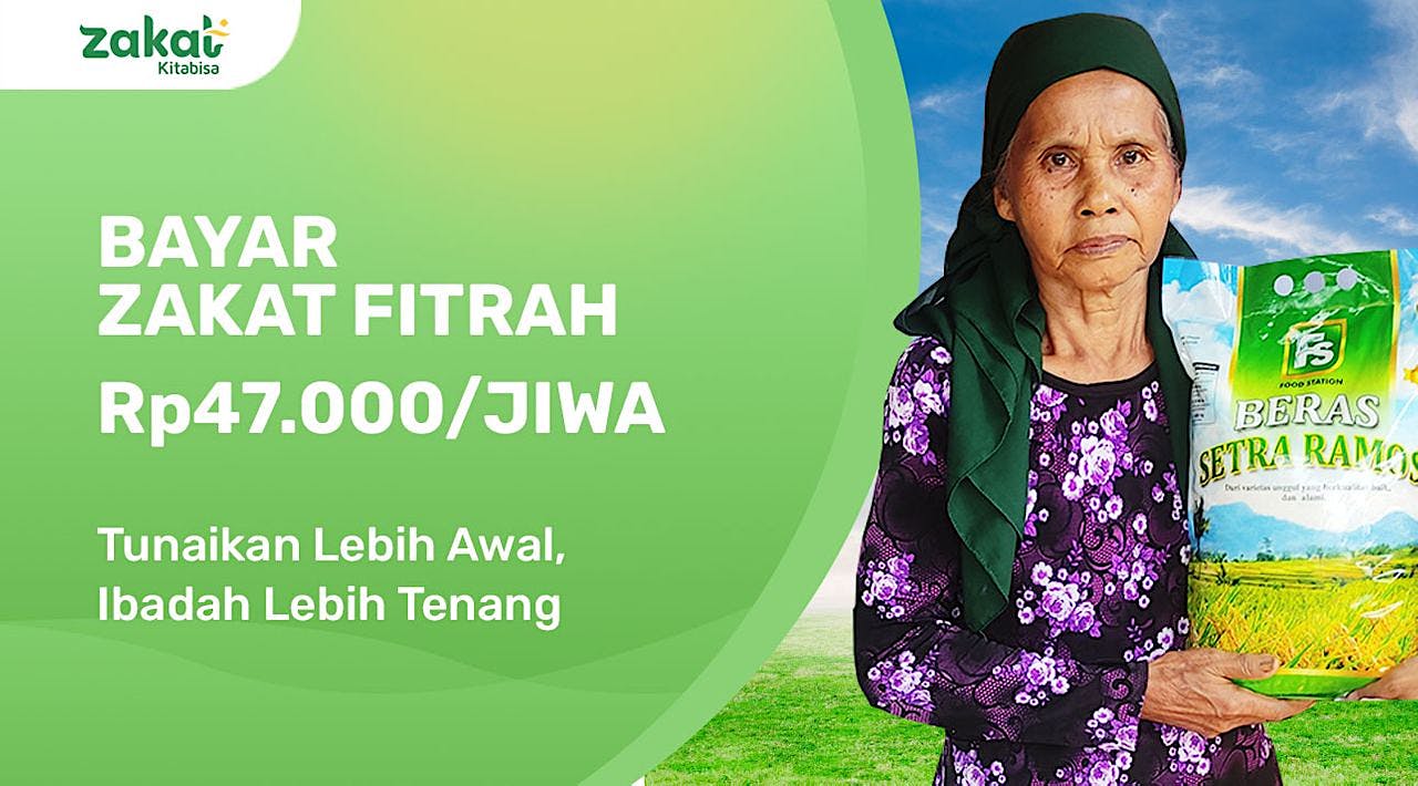 Zakat Fitrah Rp47.000/Jiwa