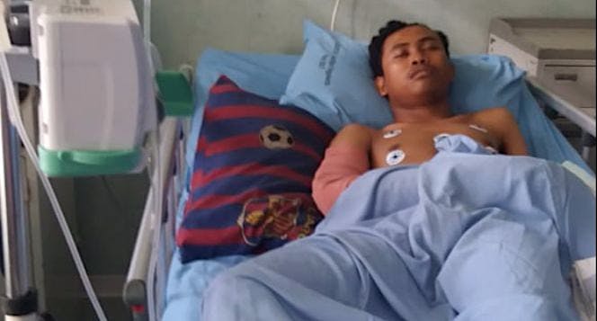Bantu Pengobatan Awan Korban Penganiaayan Sajam