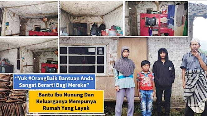 (Sedih) Bantu Nunung & Keluarga Punya Rumah Layak