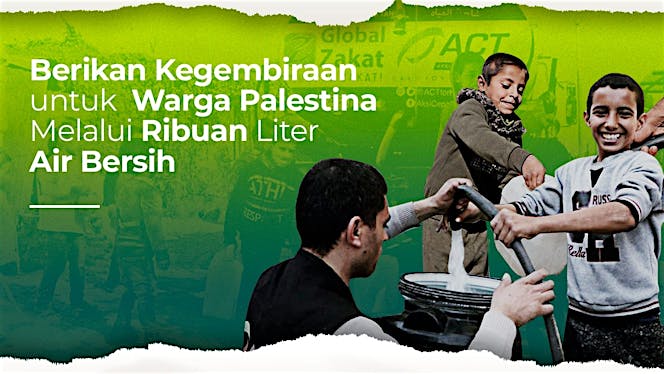 Sedekah Air Bersih untuk Warga Palestina