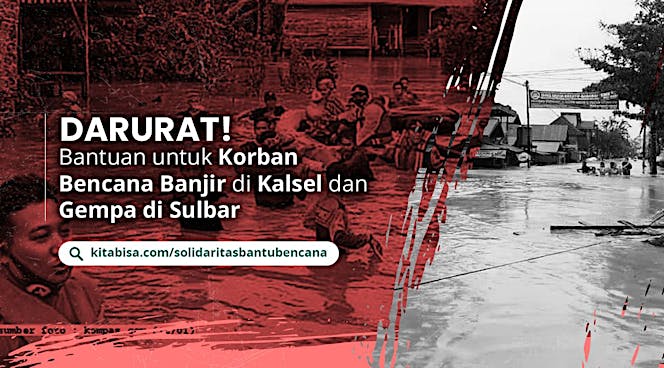 Bersama Bantu Bencana Banjir dan Gempa