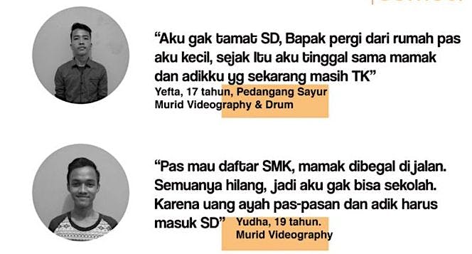 Semut Sumut&Proud; Project bagi anak putus sekolah