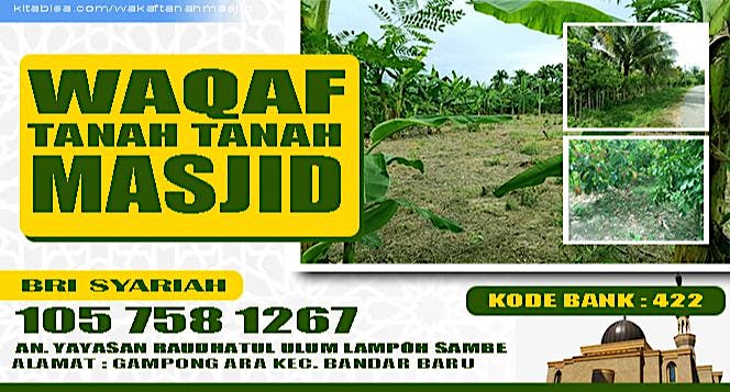 Waqaf Tanah Untuk Masjid